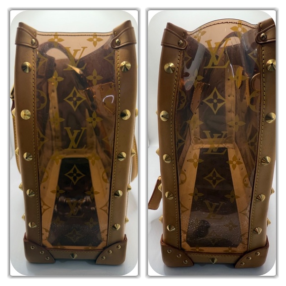 LOUIS VUITTON GM LIMITED EDITION AMBER CABAS NEO VINYL CRUISE HANDBAG! - Picture 13 of 17